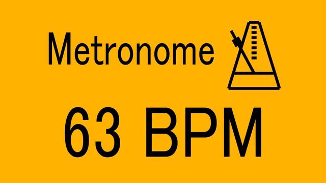 63 BPM METRONOME FOR TRAINING MUSICAL INSTRUMENT / 楽器練習用 メトロノーム / practice смотреть онлайн