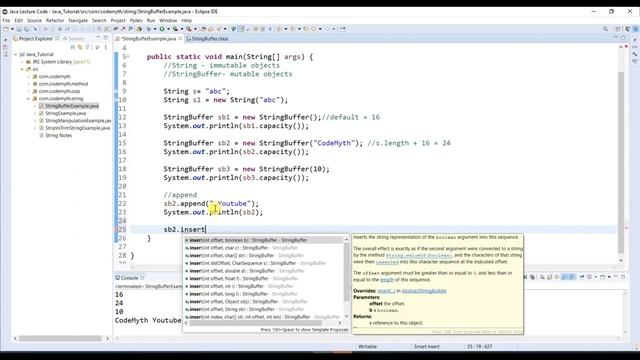 StringBuffer and Its important method in Java || 12 Minutes