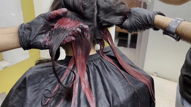 Schwarzkopf L- Series Red Violet L-89 Global Color|| Without Prilghtning On Dark Hair|| Salonfact смотреть онлайн