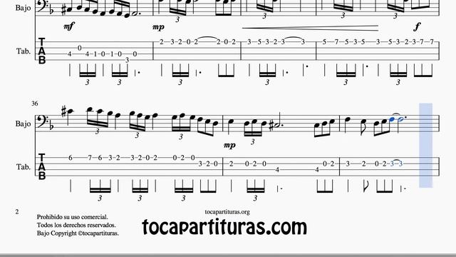 Buleria Lenta Sheet Music Tablature for Electric Bass (Flamenco Tabs) смотреть онлайн