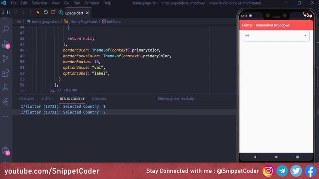 Dependent Dropdown (Parent/Child)  - Flutter Snippet Series - EP 03