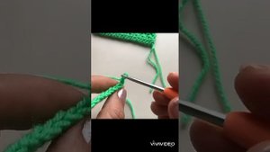 Урок ✓3 "Лицевой и изнаночный полустолбик с накидом"