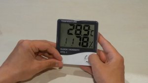 Цифровой гигрометр-термометр (термогигрометр) HTC-1. Видеообзор