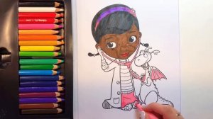 Раскраска Доктор Плюшева и Стаффи