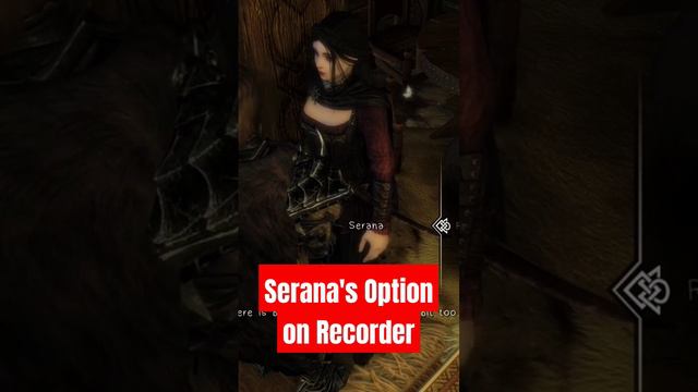 Skyrim: Serana add-on |  Serana's option on Recorder