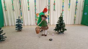 Конкурс "ЭкоМода", костюм " Шишечка-помощница Елочки"