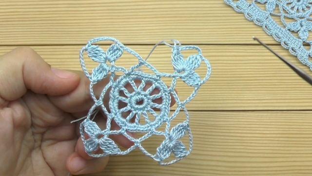 Идеальный КВАДРАТНЫЙ МОТИВ крючком ВЯЗАНИЕ для начинающих СХЕМА квадрата Crochet Square Lace Motif смотреть онлайн