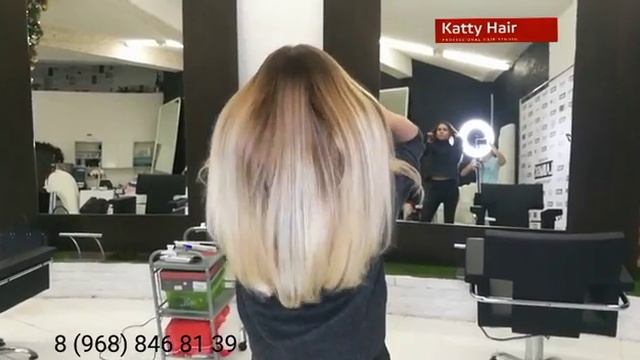 Брондирование и наращивание волос 65 см. смотреть онлайн