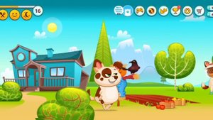 Дуду танцует в клубе. Питомец  песик Duddu - симулятор собаки. Обзор игры про питомца щенка ДУДУ