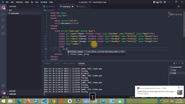 Php Tutorials For Beginners | How To Use Check boxes In Php