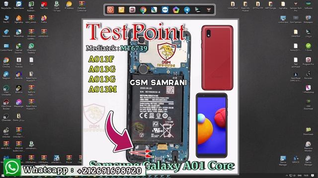 Test Point Samsung A01 Core A013F | Test Point A013F Samsung | Mediatek ...