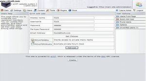 e107 - User module overview