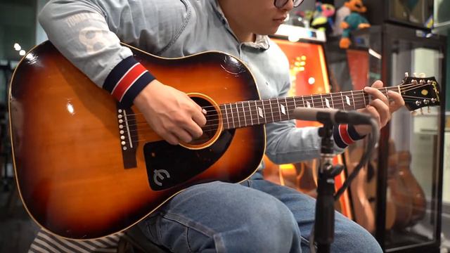 Epiphone FT-79 1958 texan，amazing strumming смотреть онлайн