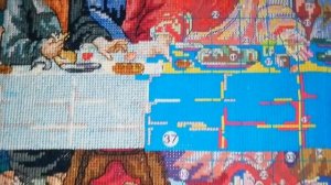 Вышивка крестом "тайная вечеря". часть 1.