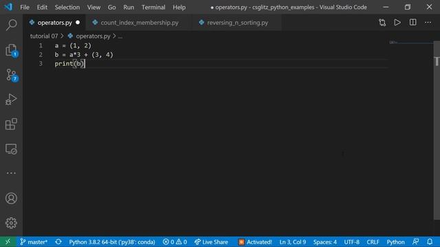 Python 3 Tutorial 07 - Tuples
