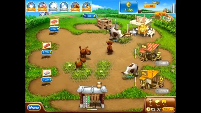 Веселая ферма 2 Масляная 1 FarmFrenzy на золото смотреть онлайн