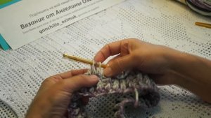 Кофточка "Ленивый жаккард", вязание тунисским крючком,crochet blouse( В№ 136)