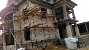 Облицовка фасада песчаником (дагестанским)