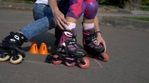 Учим ребенка тормозить на роликах | Школа роликов RollerLine Роллерлайн в Москве