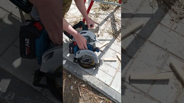 PosenPro vs noname cordless drillpro  circular saw brushless motor- test cutting