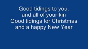 We wish you a merry Christmas - Instrumental + lyrics - traditional