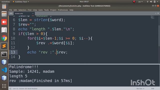 PHP Tutorial #20 | Palindrome of a string in PHP | Interview programs | Tamil