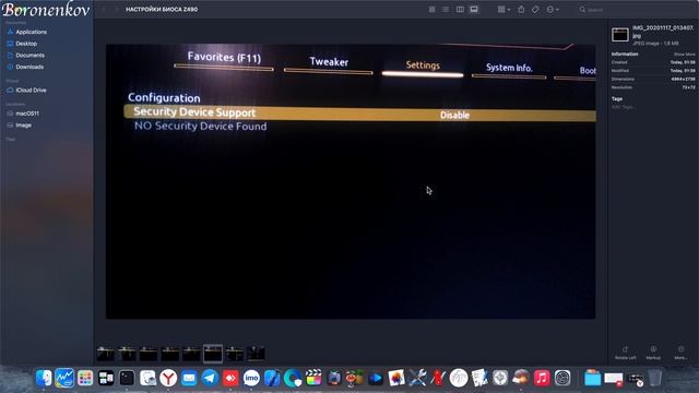 КАК НАСТРОИТЬ BIOS ДЛЯ Z490?!!! HACKINTOSH! смотреть онлайн