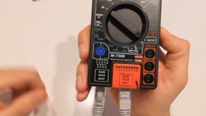 Обзор новинки 2: мультиметр М-7300 с функцией тестера сетевого кабеля.