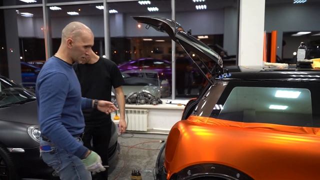 Как правильно клеить хром пленку на авто ? Обучение оклейке WrapTeamSchool