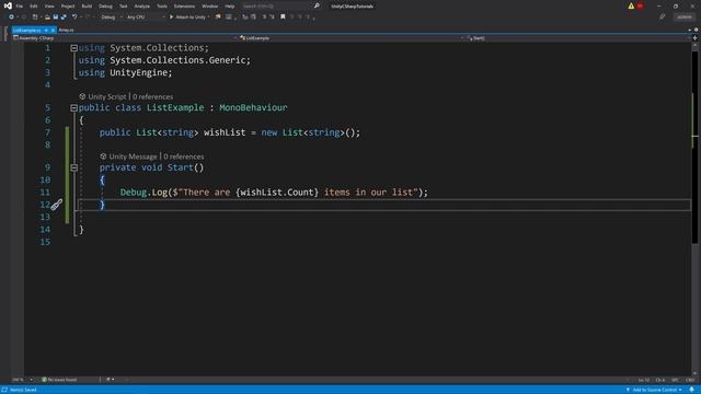 BE A GAME DEV! UNITY C# TUTORIAL - Part 7 LISTS! смотреть онлайн