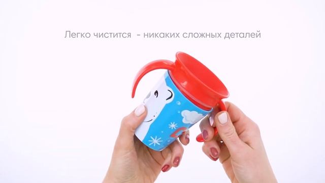 Munchkin поильник непроливайка MIRACLE® 360° ЭКО с ручками Арктический медведь 177мл 6+ смотреть онлайн