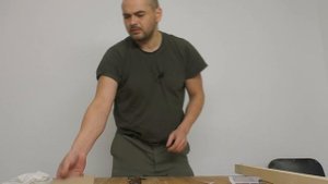 Не полная заточка ножа. Сталь cpm 3v. Тест по дереву.