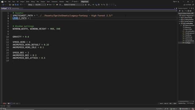 4. Loading the level - Creating a 2D platformer in PyGame
