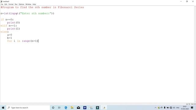 18. Fibonacci Series Program in Python || Python Tutorial for Beginners by Hifzur Rahman