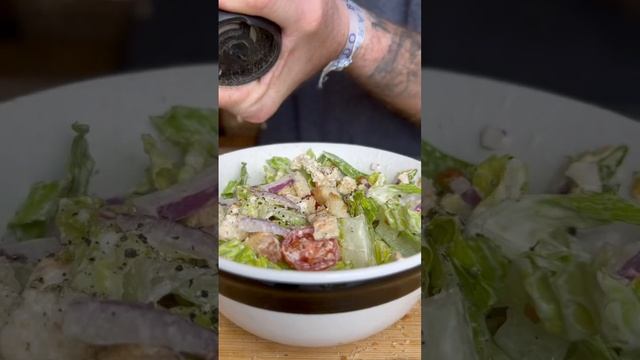 Weeknight Caesar Salad Recipe #fyp #asmr #food