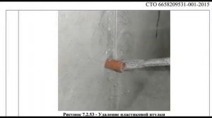 Гидроизоляция монтажных отверстий от тяжей опалубки в бетоне