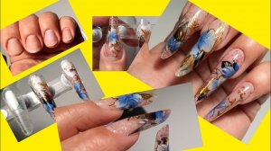 *389*Делаю Сама  Гелевые Типсы с Дизайном/Наращивание/Верхние Формы/I make my own gel tips.