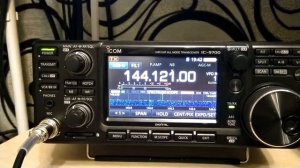 первый раз принимаю луну на новый трансивер icom-9700