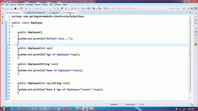 Constructor Injection In Java Spring In Hindi || Spring Core Module In Hindi смотреть онлайн