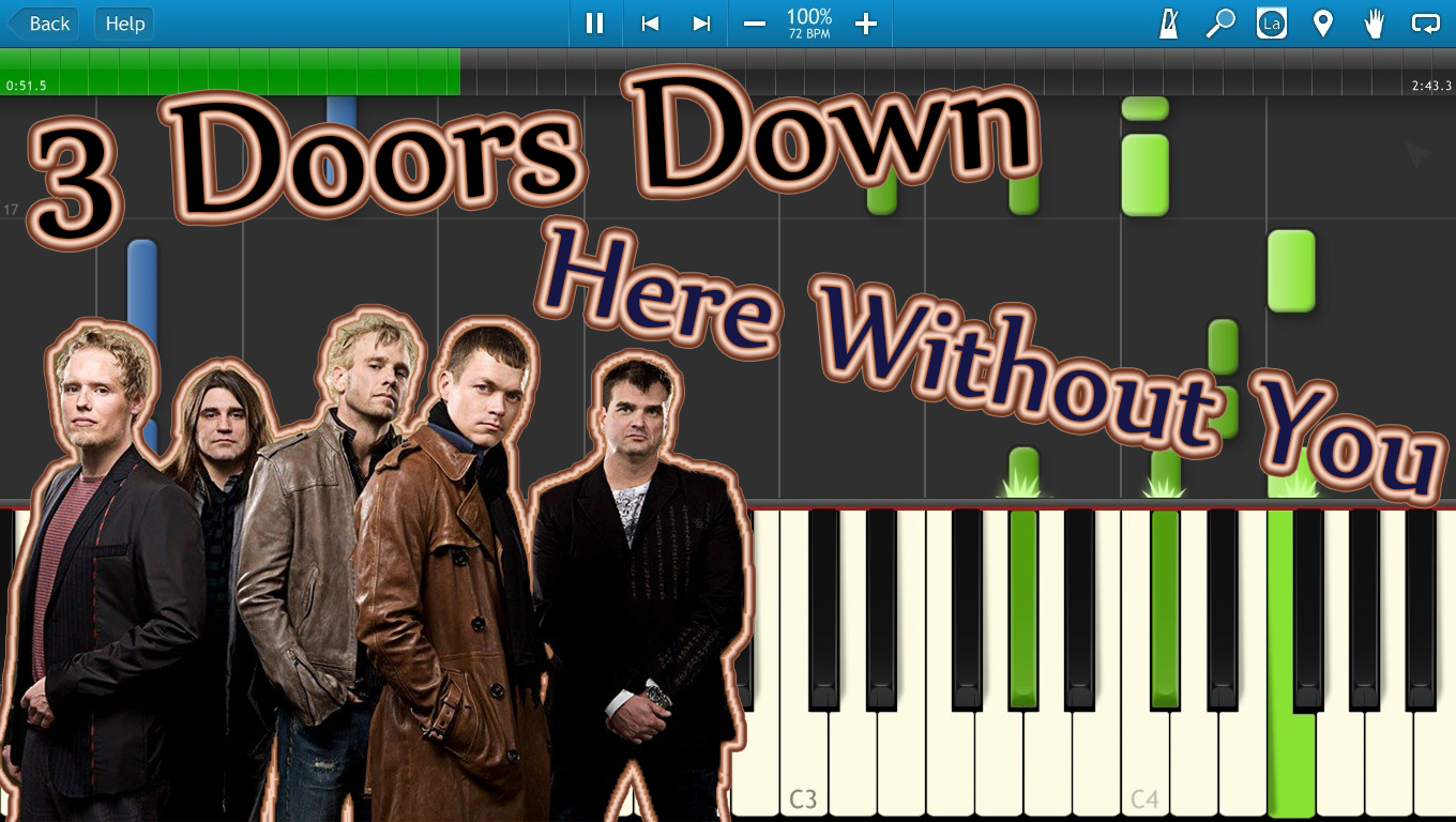 Here without you 3 doors. 3 Doors down here without you.