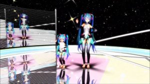 【Vocaloid MMD】 Love Circulation「Miku × Miku mini Hatsune」 HD