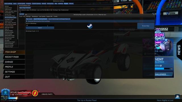 How to play Bakkes mod workshop maps online | Rocket League смотреть онлайн