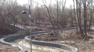 Река Чертановка. Благоустройство русла реки и прилегающей территории.