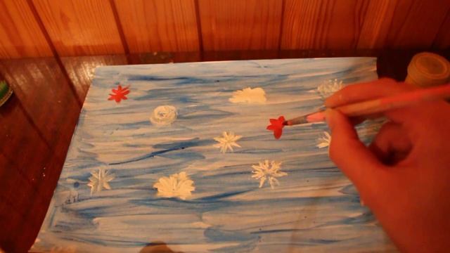 Мастер-класс по рисованию "Цветочный ковер"