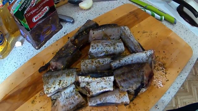 Жареный минтай с рисом...ВКУСНЯТИНА.....