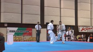 Kirill Psarev vs. Alum Yunusov. 32 European Weight Category Karate Championships