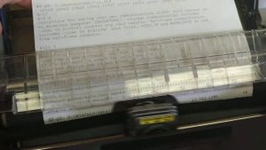 Матричный принтер Epson LQ-570+, работа автоподатчика