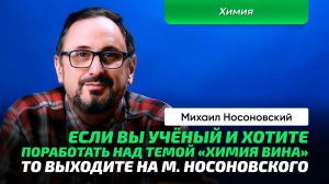 Носоновский Михаил | Язык и химия вина. Проблема цвета и вкуса. Взаимодействие молекул и рецепторов.