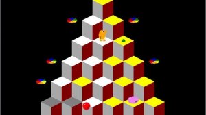 Gottlieb-like Qbert arcade game programmed in TCL/TK. (homebrew arcade)