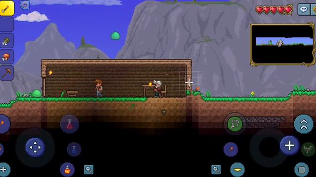Начало выживание в Terraria! Построил дом для нпс! смотреть онлайн